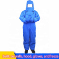 Liquid nitrogen dry ice liquid ammonia cold storage clothes chemical protective suit